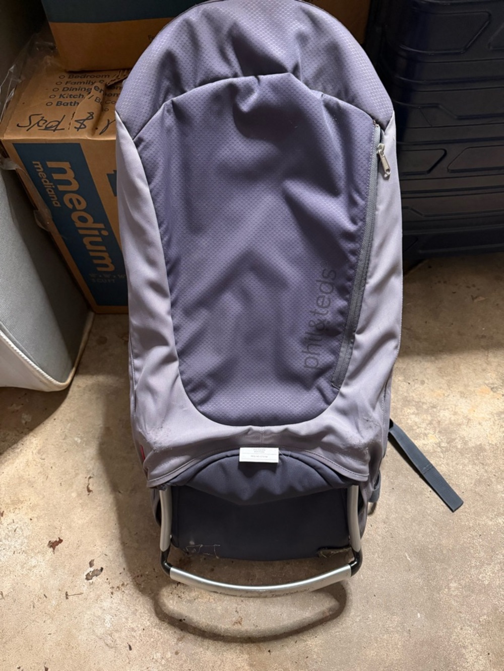 Phil & Ted’s toddler hiking backpack with Padded Support